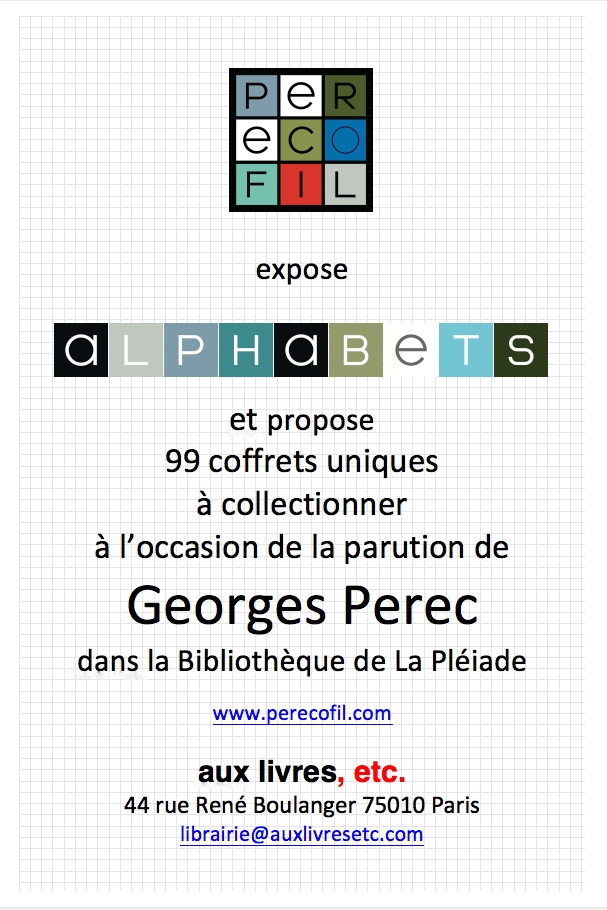 Affiche de l'exposition Alphabets